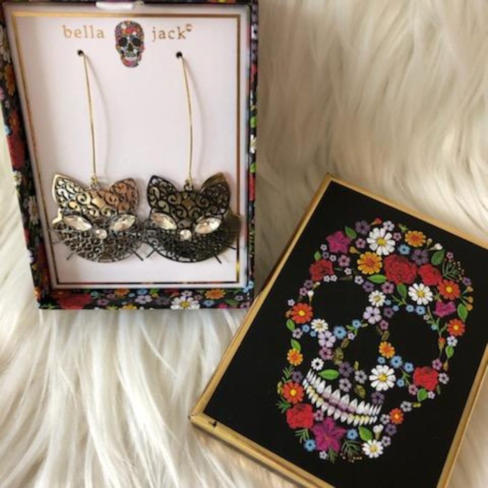 Bella Jack Cat Drop Earrings